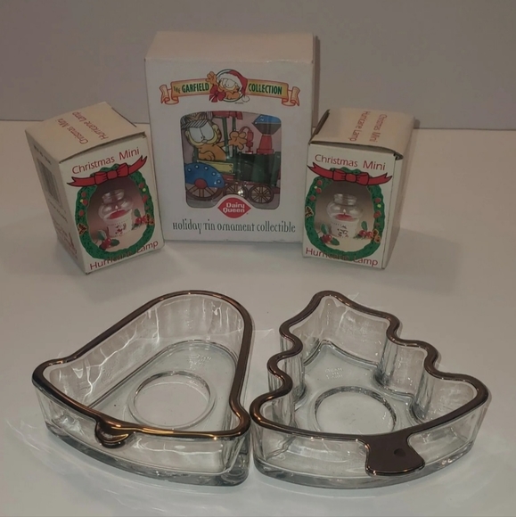 Lot Of 5 Christmas Items Garfield Ornament & Candleholders New Vintage & EUC - Picture 10 of 12